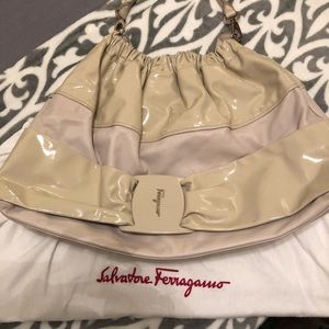 Salvatore Ferragamo - Patent Nude Purse